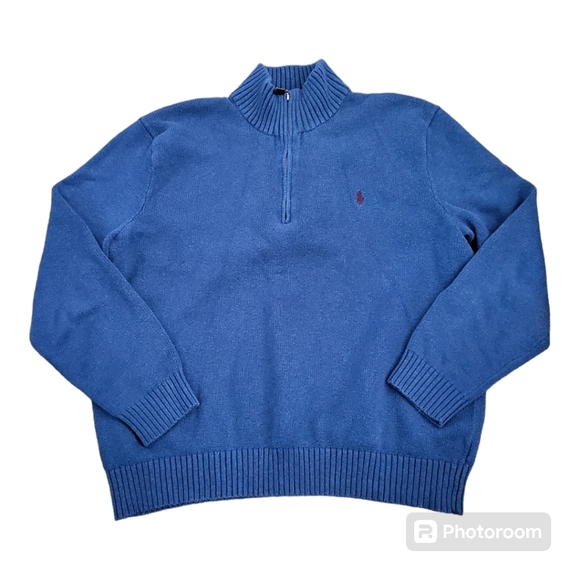 Vintage polo Ralph Lauren quarter zip sweater - Picture 1 of 5